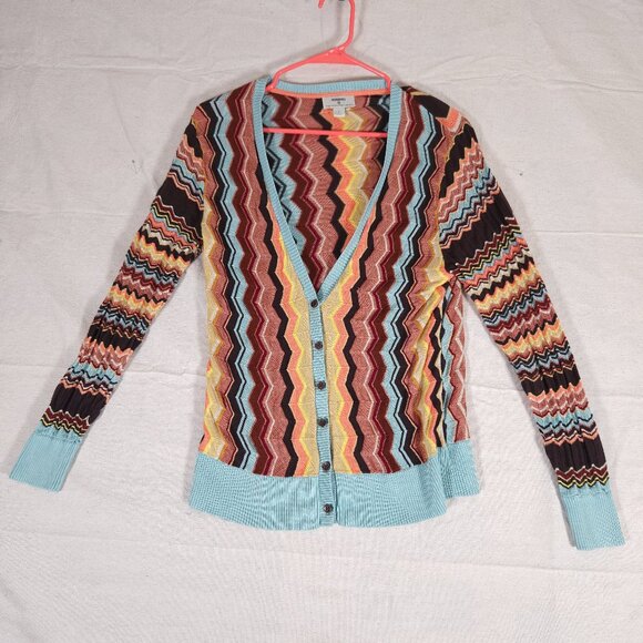 Missoni for Target Sweaters - Missoni For Target Zigzag Button Front Cardigan Womens Size Large Colorful